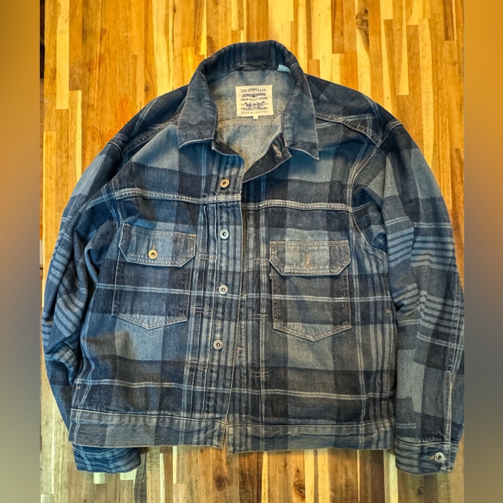 Levi’s Limited Edition Plaid Denim Trucker Jacket